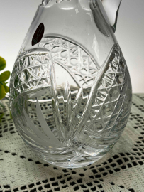 Графин с ручкой и крышкой Бориславский ХЗ. Хрусталь, рис от формы, алмаз грань этикетка. Цена за 1ш. Картинка 2